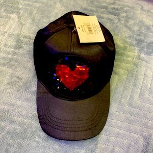 New. Black satin girl’s hat